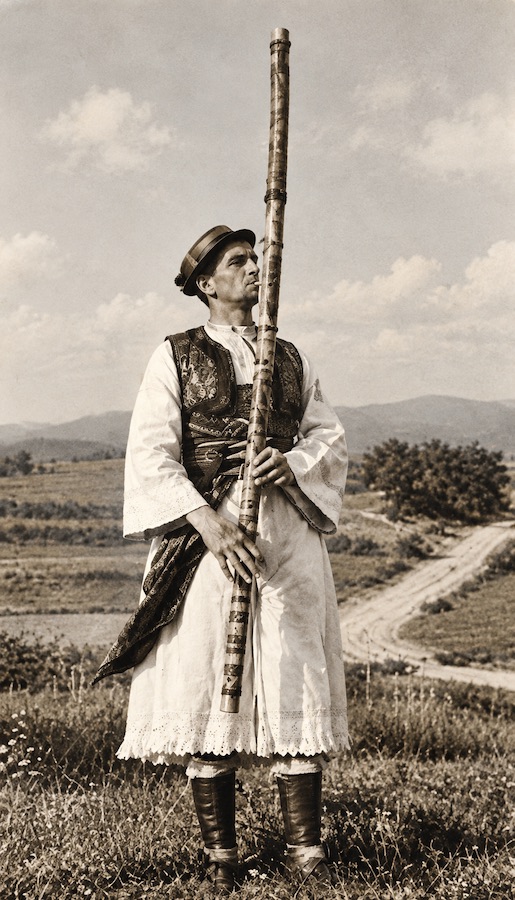 Suonatore Folk Nella Campagna